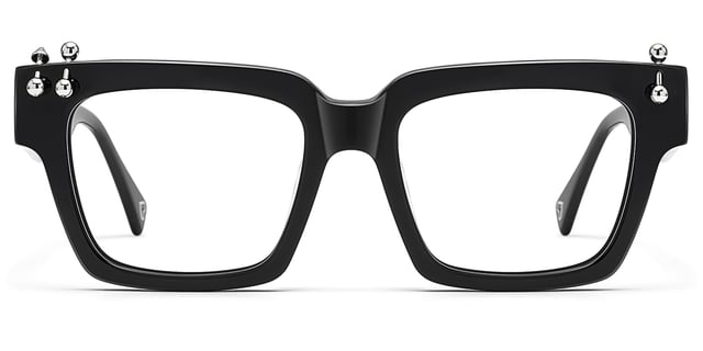 PIERCE - Square Black Eyeglasses