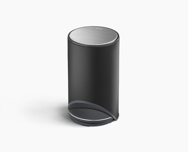 Arc™ 10L Easy-push Matt Black Pedal Trash Can