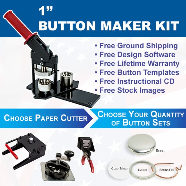 1" Button Maker Kit