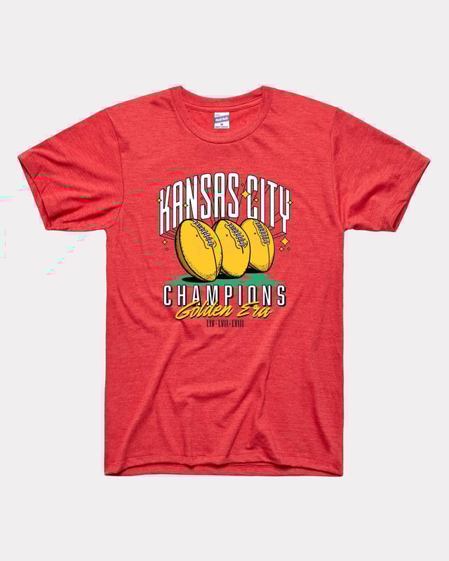 Kansas City Football Champions Red T-Shirt
