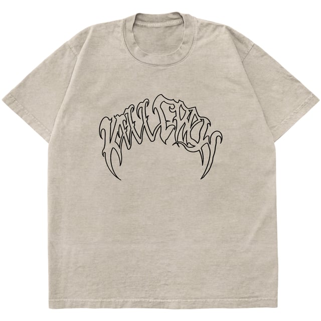 OVERSIZED "CLASSIC" T-SHIRT - CREAM / BLACK