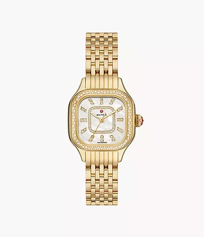 Meggie 18K Gold-Plated Diamond Watch