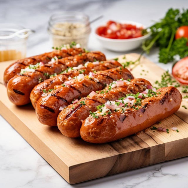 Sharifa Halal Beef Kielbasa with Jalapeños | Spicy Hot | Perfect For Grilling |
