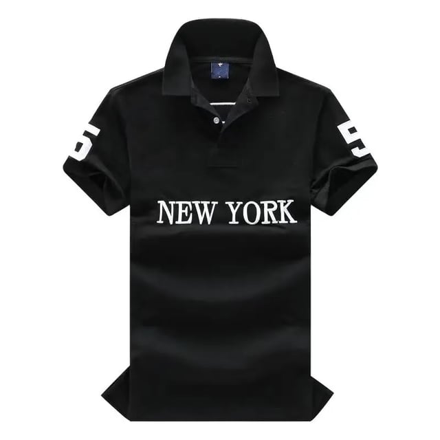 Wholesale 2154 Summer New Polos Shirts European and American Men's Short Sleeves CasualColorblock Cotton Large Size Embroidered Fashion T-Shirts S-2XL