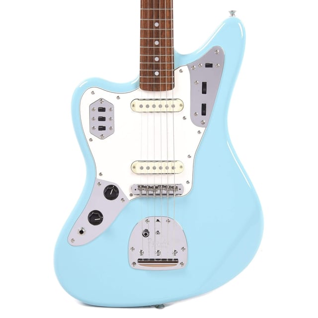 Fender MIJ Traditional 60s Jaguar Daphne Blue LEFTY w/Matching Headcap