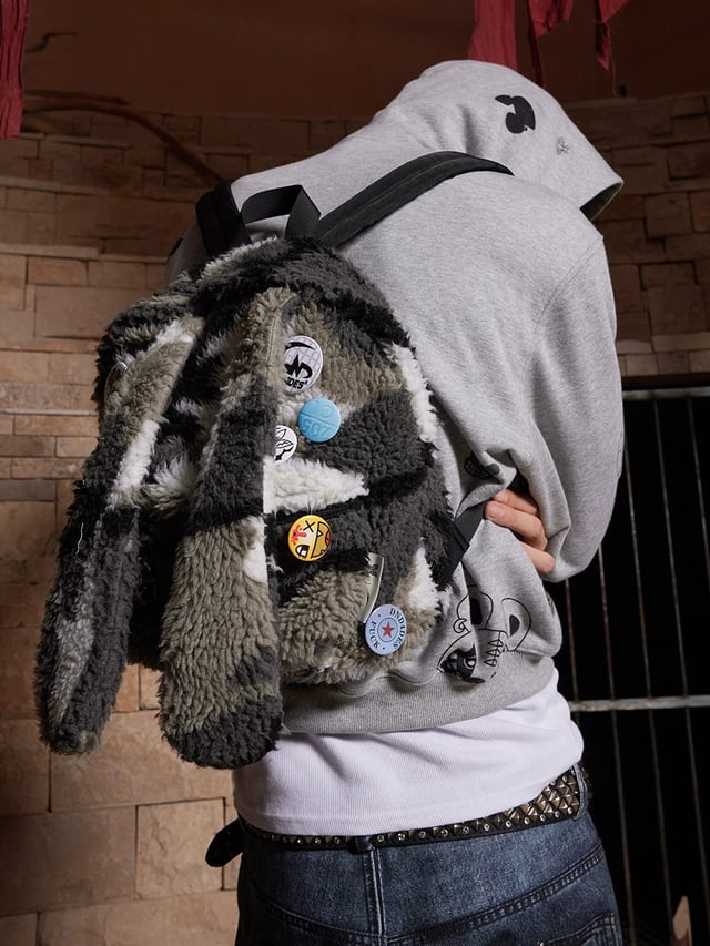 DND4DES Camo Rabbit Fur Backpack