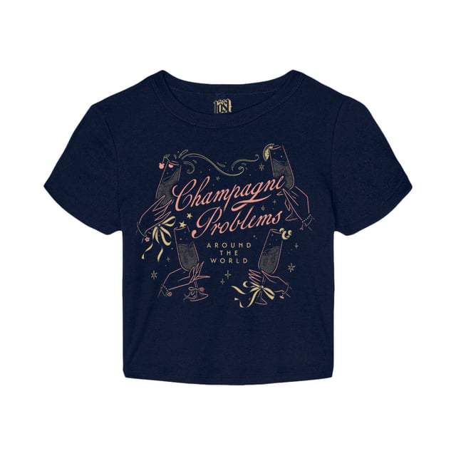 Champagne Problems Crop Tee
