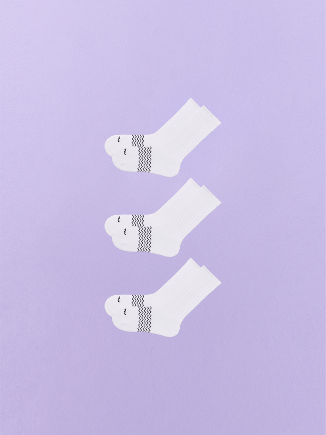 Essential Crew Sock 3-Pack | Heather Grey Pack