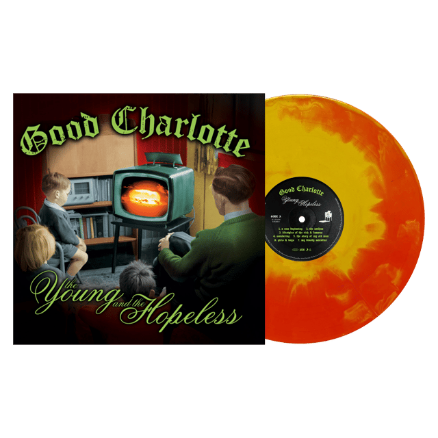 GOOD CHARLOTTE ‘THE YOUNG AND THE HOPELESS’ LP (Exclusive – Limited to 500, Orange & Yellow Handpour Vinyl)