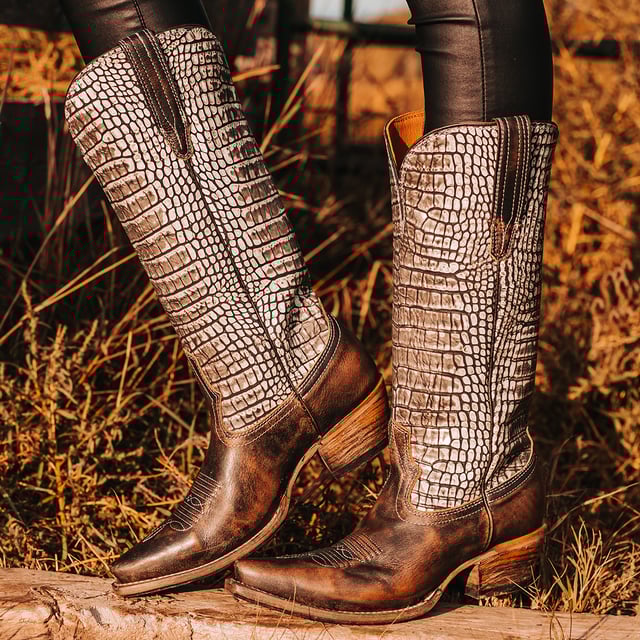 Woodland - Black croco multi