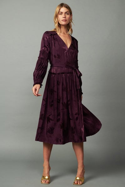 Mila Midi Wrap Dress