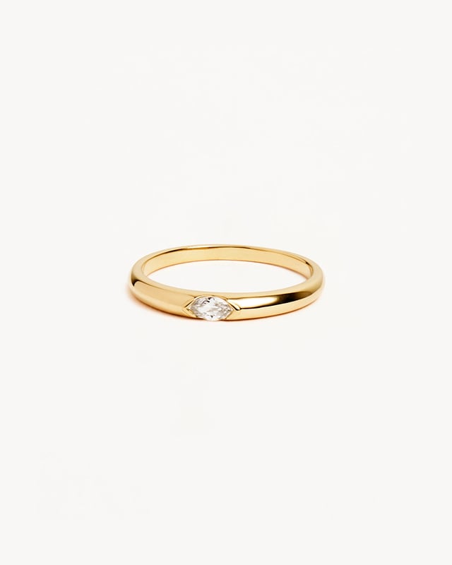 14k Solid Gold Petal of Hope Lab-Grown Diamond Ring