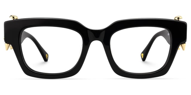 Sabrina - Rectangle Black Eyeglasses