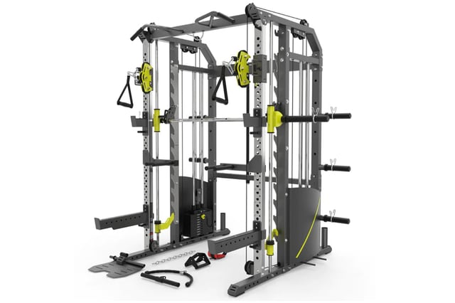 Warrior 701 All-in-One Power Rack Functional Trainer Cable Crossover Home Gym w/ Smith Cage (SALE)