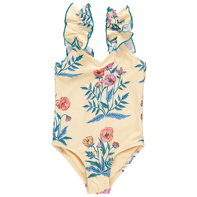 Girls Via Suit - Pale Yellow Poppy