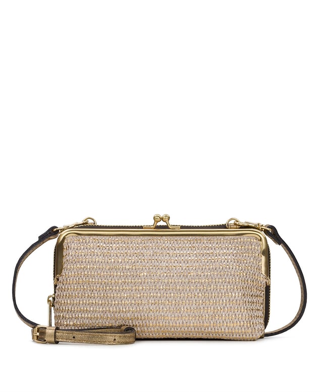 Missoula Frame - Distressed Metallic Raffia