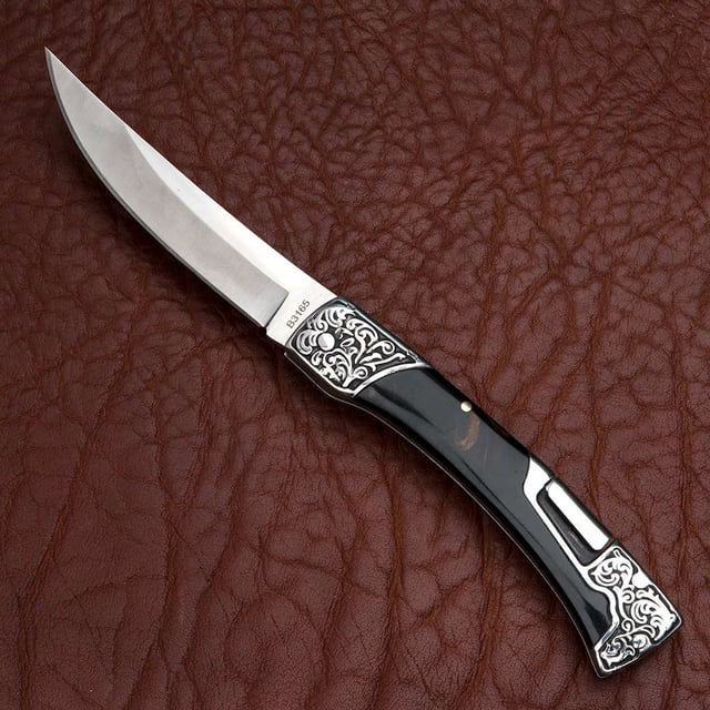 Rugged Folding Knife with Saddle Lock