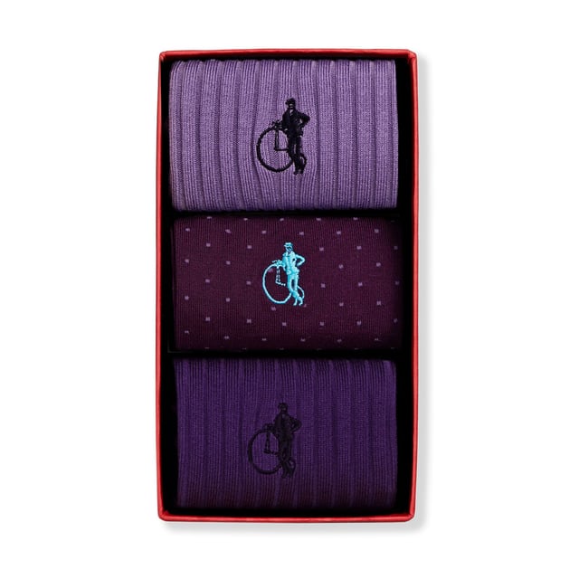 Purple Polish, 3-Pair Box