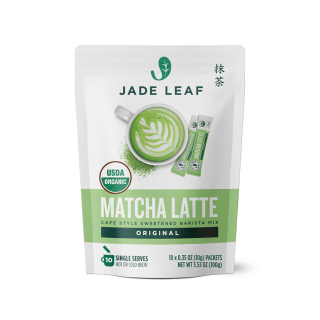 Organic Cafe Style Sweetened Matcha Latte Mix - Original - Stick Packs