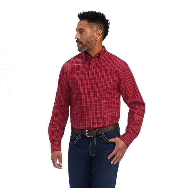 Ariat Men's Team Mariano Tango Red Button Down Shirt 10041793
