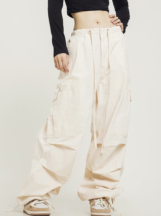 CTB Pleated Baggy Cargo Pants