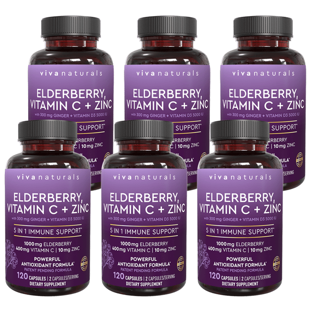 Elderberry, Vitamin C + Zinc