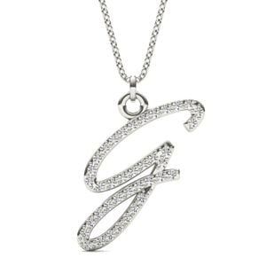 Script Initial G Pendant