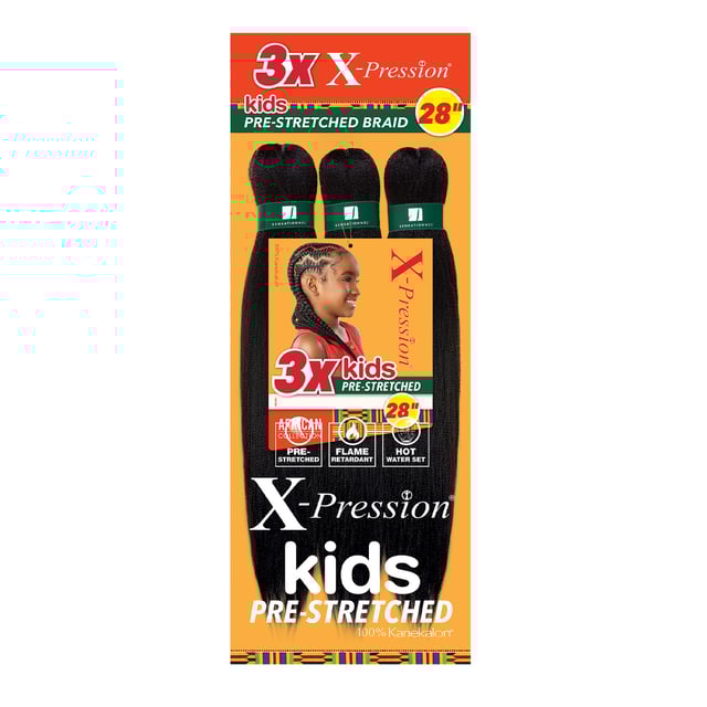 Sensationnel African Collection 3X X-Pression Pre-Stretched Braid 28" (Kids)