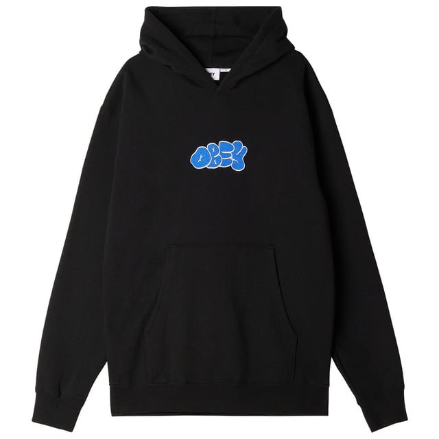 OBEY - Scribbles Extra Heavy Pullover Men's Hoodie, Black
