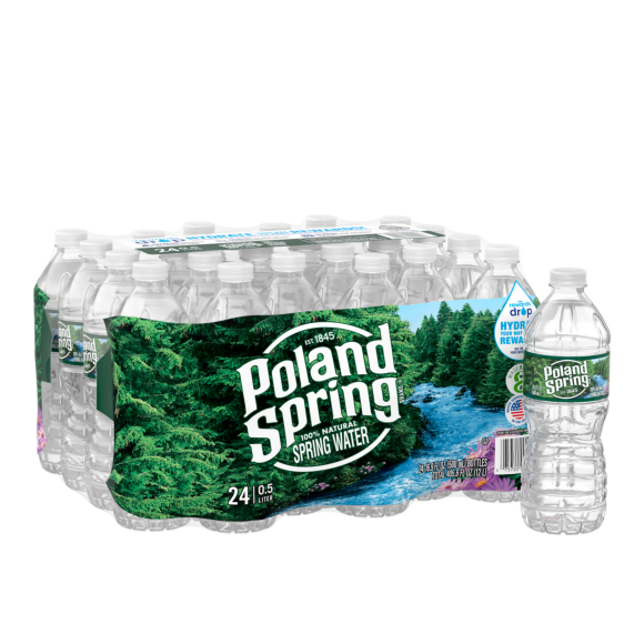 Poland Spring® Bottled Water | .5 Liter 24-Pack | ReadyRefresh