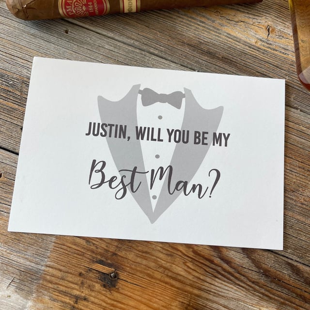 Will You Be My-Groomsman Proposal Card