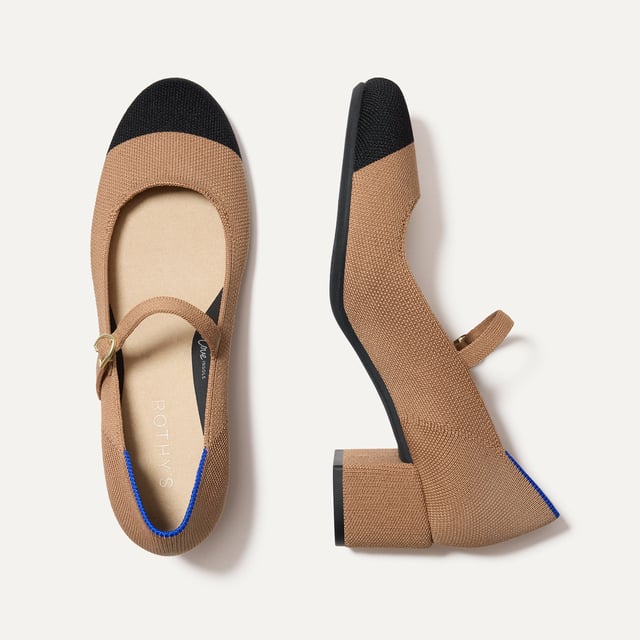 The Mary Jane Heel - Cream Captoe