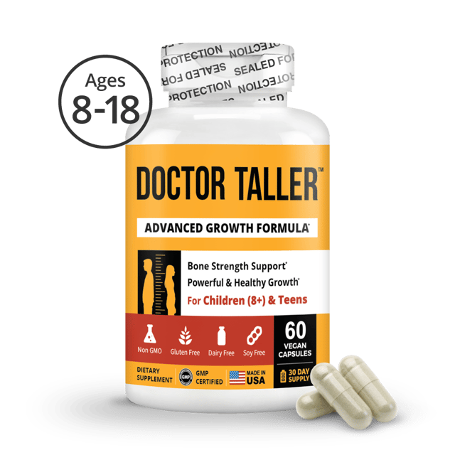 Doctor Taller, For Children (8+) & Teens, 60 Vegan Capsules
