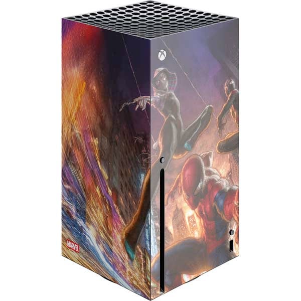 Marvel Spiderman Group Wall Xbox Series X Console Skin
