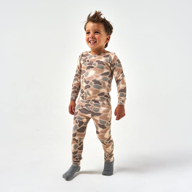 Youth & Toddler Pajama Set - Pintail Camo