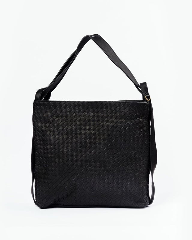 Woven Evra Tote - Black