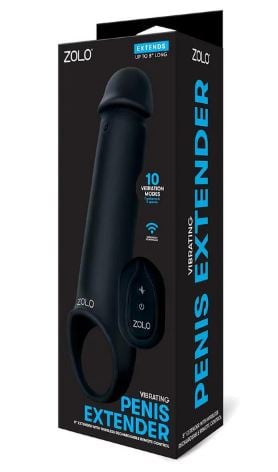 ZOLO Vibrating 8" Penis Extender – 10 Vibration Modes for Effortless Size Enhancement