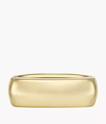 Heritage D-Link Glitz Gold-Tone Stainless Steel Signet Ring