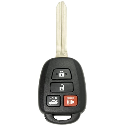 Four Button Key Fob Replacement Combo Key Remote for Toyota Camry Vehicles