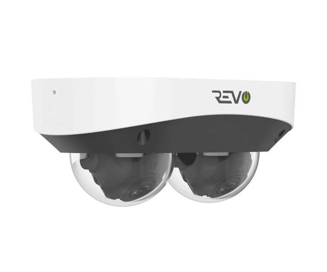 REVO ULTRA PRO 2*4MP Dual-channel Peanut Style IR SMART Dome IP Camera with built-in Dual Microphone - Revo America