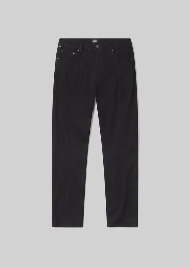Gage Slim Straight Soft Weft in Black