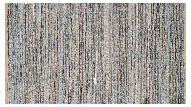 Capshaw Flat-Weave Rug, Natural/Blue