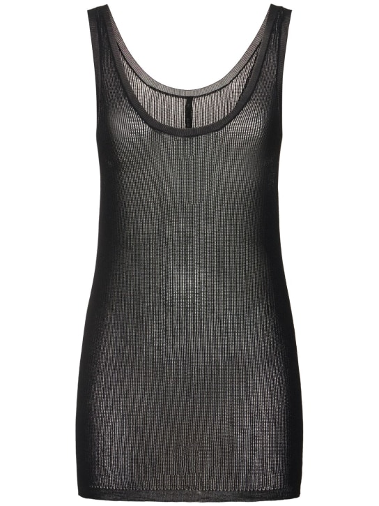 Viscose knit mesh top - Petar Petrov - Women  | Luisaviaroma