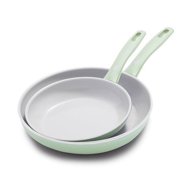 Dover Ceramic Nonstick 8" and 10" Frypan Set | Pastel Green