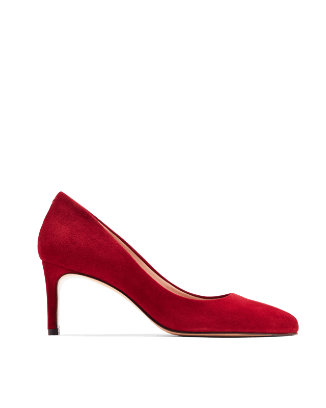 Lola: Deep Red Suede
