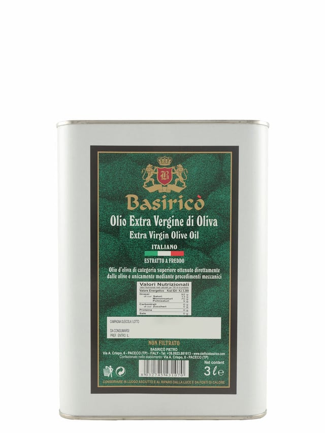 Basirico Unfiltered 3L Tin