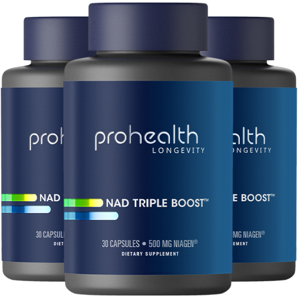 NAD+ Triple Boost™ - 500 mg NIAGEN®, 30 capsules - 3 pack