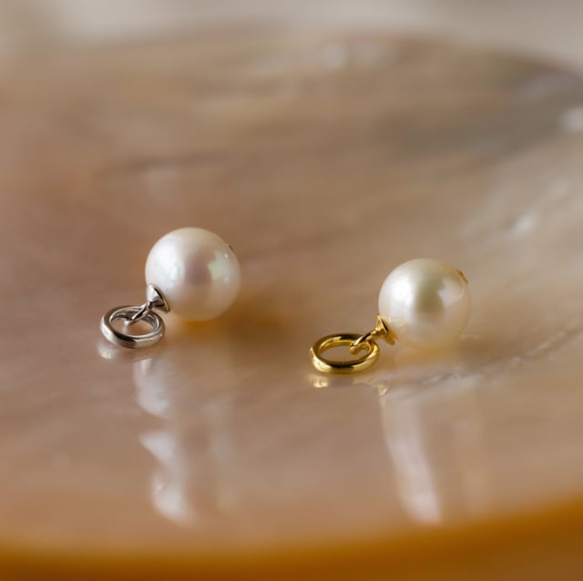 Classic Pearl Charm in Sterling Silver