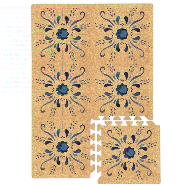 Azulejo Cork Floor Mat