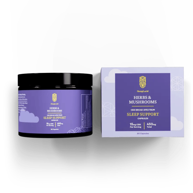 Sleep Support - Herb & Mushroom CBN Capsules